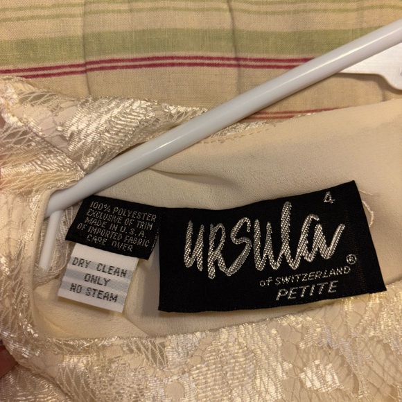 Ursula of Switzerland Cream Lace Kids Dress - Picture 9 of 11